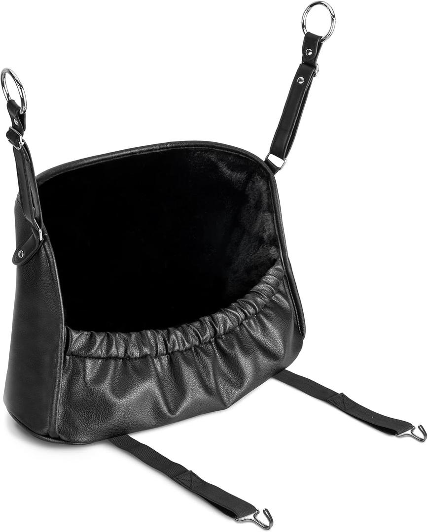 Premium Purse Holder for Car  1 Compartment Midsize Front Seat Storage Barrier  Elegant Faux Leather & Fur Car Handbag Holder  Automotive Consoles & Organizers