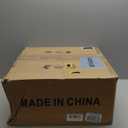 20" Woven Caged Low Profile Bladeless Ceiling Fan with Light and Remote, Farmhouse Flush Mount Boho Ceiling Fans Light, Enclosed Industrial Ceiling Fan 6 Speed Reversible w/ 4 E26 Bulb Base