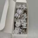 Barydat Curtain Track Roller Hooks Rail Pulleys Runners Plastic Ceiling Gliders Window Rod Dual Wheel Roller Carriers Mounted Curtain Track for Window Rail Rod Room Dividers(30 Pcs)