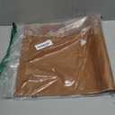 Teling 1 Pcs Leather 3 Ring Binder Holds 8.5 x 11 Inch Paper Binder Organizer Vintage Faux Leather Portfolio Folder Planner for Office Home Document Photo Diary Supplies (Antique Brown)