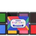CraftyManor Mini 8 Color Pigment Ink Pads for Stamps, Fingerprint InkPads, Stamp Pad for Scrapbook Paper & Wood & Clothing & Letter & Archival