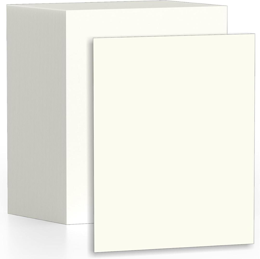 120 Sheets Cream Cardstock Printer Paper 8.5 x 11, Ivory Cardstock Paper, Construction Paper 8.5 x 11, Card Stock Paper 8.5 x 11, 200 GSM Thick Cardstock for DIY Cards, Greeting Cards, Wedding Invitation