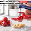 2 x Cherry Pitter Cherries Pitter Tool For Cherry Season | 250th Independence Day Pattern,Stainless Steel Rod,Lock Design, Sorage Box,Dishwasher