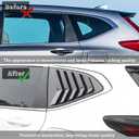 Kurtz Rear Side Window Louvers for Honda CRV CR-V 2017 2018 2019 2020 2021 2022 Air Vent Scoop Shades Cover Blinds Trim Sport Accessories ABS Carbon Fiber 2PCS