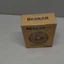 BESKAR Small Clip on Fan, 3 Speeds USB Fans with Strong Airflow, Clip & Desk Fans USB Plug in with Sturdy Clamp - Ultra Quiet operation for Office Dorm Bedroom Stroller (Dark Black)