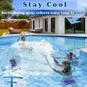 Dual Spray Pool Fountain with Adjustable Waterfall Aerator & Sprinkler, Universal Fit for Above Ground Pools, Swimming Pool Chiller Cools 10F, Swimming Pool Accessories Pool Decor