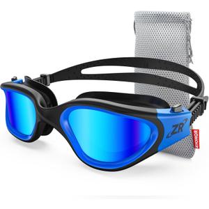 ZIONOR G1 Polarized Swimming Goggles for Unisex Adult Women Anti Fog 100% Anti UV Diving Goggles (A1 (Polarized + Mirror Blue))