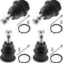 MotorbyMotor 4pc Front Upper & Lower Ball Joint fits for Chevy Silverado/GMC Sierra 1500 2500 3500 HD, Chevrolet Avalanche Suburban, GMC Yukon XL Suspension Ball Joint Kit K6693 K6696