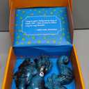 Dog Toys for Aggressive Chewers: Gift Box with 3 Pack Indestructible Dog Toy, Bacon Flavored Big Tough Chew Bones for Medium Large Breed 25-90lbs to Keep Them Busy, Birthday Holiday Dog Gift (Sea-blue)