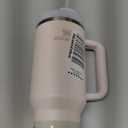 STANLEY Quencher H2.0 Tumbler with Handle and Straw 40 oz Flowstate 3-Position Lid Cup Holder Compatible for Travel Insulated Stainless Steel Cup BPA-Free Rose Quartz 2.0