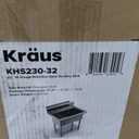 KRAUS Standart Pro 32 Inch 18-Gauge Stainless Steel Scullery Sink, 24 Gallon Freestanding Commercial Style Single Bowl Laundry & Utility Sink, KHS230-32