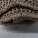 Waffle Bath Mat, Boho Bathroom Rugs Non Slip Washable Super Absorbent Quick Dry Farmhouse Bathroom Decor, 48"x24" / 4'x2' Khaki