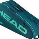 HEAD Tour Racquet Bag M (6R) Tennis Bag - Holds Up to 6 Racquets, CCT+ Climate Control Technology, 2 Main Compartments, Shoe Pocket & Backpack Carry System, Medium