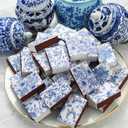 FuWeave 60 Pcs Spring Flower Blank Matches Containers 2.24 x 1.42 x 0.59 Inches Floral Match Holder Baby Shower Tea Party Favor for Guests Decorative Match Storage Boxes(Wedding)