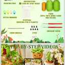 MAGIMUSE Crochet Kit for Beginners, Crochet Starter Kits, Amigurumi Craft Knitting Crocheting Kits with Step-by-Step Video Tutorials, 6 Pack Hanging Potted Plants Family(40%+ Yarn