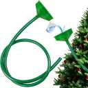 Christmas Tree Watering System, Large 5.5" Dia Christmas Tree Watering Funnel with 5feet Long Hose Xmas Tree Watering Device Easy Assembly Plant Watering Tool for Indoor Outdoor Xmas Tree (Green)