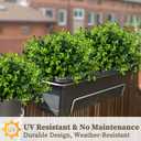 ColoPlay 20 Bundles Artificial Greenery Boxwood Plants, Fake Plant for Garden Porch, Window Box, Home Wedding, Farmhouse, and Indoor Outdoor Decoration