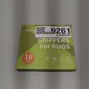 Rabenda 16 Pcs Grippers for Rugs, Non Slip Rug Pads for Hardwood Floors and Tiles, Reusable Rug Tape for Area Rugs, Dual Sided Adhesive Rug Pad Gripper Keep Corners Flat(Black)