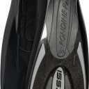 Cressi Palau Adjustable Open Heel Snorkeling Swim Fins Blue (L/XL | US Man 11/13 | US Lady 12/14 | EU 44/47, Black/Titanium)