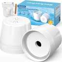 Replacement Filter for Epic Water Filter Pitcher (Pure) and Aquagear, Upgraded Leak-Proof & Clog-Free for Household Drinking Water,Reduces Fluoride Chlorine and Odors, BPA Free,150 Gallon,2 Pack