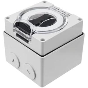Antrader 50 Amp Power Outlet Box, 14-50R Receptacle, 125/250V, ETL Listed, Outdoor Dustproof & Weatherproof Electrical Power Outlet Panel for RVs, EVs, Generators, 1 Pc