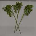 Faux Berry Stems Artificial Dusty Sedum Berry Stems Picks Branches Faux Spray for DIY Holiday Farmhouse Home Mantel Harvest Decorations(3 Pcs,Green,16 Inch)