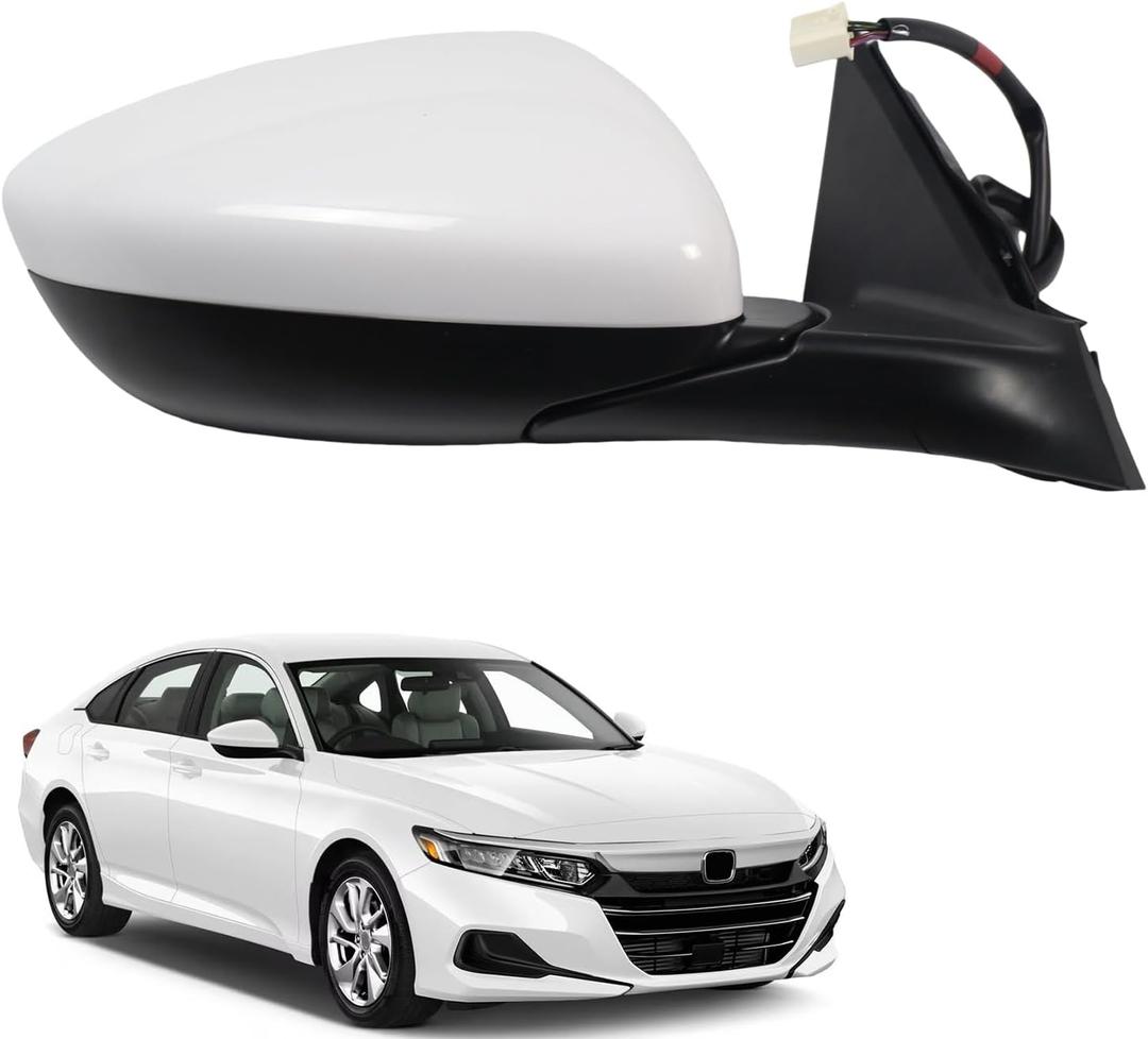 Marretoo for Honda Accord EX 2018-2022 Side view Mirror Assembly Passenger Side for HONDA ACCORD EX, Hybrid EX, Sport Accessories| POWER+HEAT+BSM Replaces HO1320329(RH)