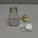 kitchentoolz 16 oz Glass Milk Bottle with Lid and Pour Spout  Small Glass Creamer Container for Refrigerator  Airtight Pint Milk Bottle for Coffee, Tea, and Liquid Storage