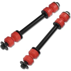 Sway Bar Link PU Red Bushing, K80631 K700539 Front Left Right Stabilizer End Link Compatible with Cadillac Escalade Chevrolet Silverado 1500 2500 3500 Tahoe GMC Sierra Yukon