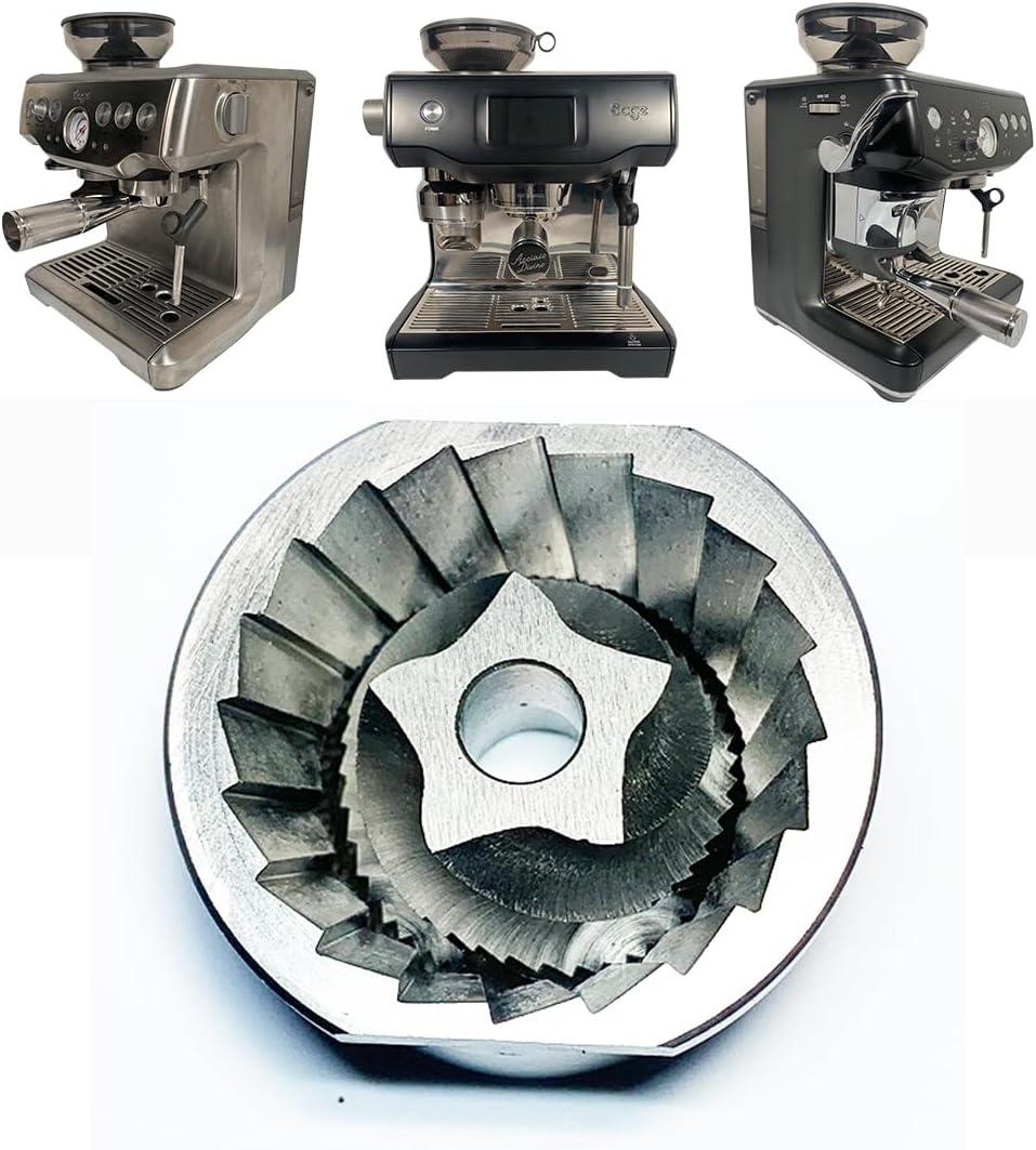 Upper & Lower Precision Fit Conical Burrs for Sage/Breville Barista Coffee Grinders Compatible with Adjustable Burr Models Only