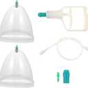 Healifty 1 Set Breast Vacuum Cupping Professional Buttock Lift Body Massage Cupping Vacuum Cupping Machine Accessories for Women Ladies