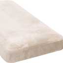 H.VERSAILTEX Velvet Stretch Individual Chaise Cover Sectional Couch Covers for L Shaped Sofa Both Left/Right Furniture Protector Seat Cushion Sofa Cover (1 Piece Chaise Cover, Ivory)