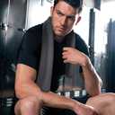 Tian qing Microfiber Towel Set, 2 Piece, Fast Drying, Soft Touch, Lightweight, Multiple Sizes for Beach, Camping,Gym, Hiking,Pool,YogaTravel (Dark Gray, Medium)