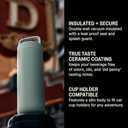 Fellow 20 oz Carter Carry Water Bottle - Leak-Proof Lid, Vacuum Insulated Stainless Steel Tumbler, Keeps Heat for 12 Hours/Stays Cold for 24 Hours, Stainless Steel Handle, Dishwasher Safe, Mint Chip