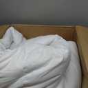 ViscoSoft Microfiber All Seasons Down Alternative Quilted Comforter - Cooling Breathable Premium Soft Reversible Microfiber Duvet Blanket, White, Full