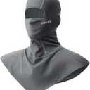 Ski Mask Winter Balaclava Warm Long Hem Full Face Mask for Men Women, Cold Weather Gear for Skiing Motorcycling (Gray)