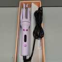 Automatic Curling Iron,Hair Curler Automatic Rotating Wand,Anti-Scald,Four Speed Temperature Adjustment,Diameter 28mm,Anti-Tangle Rotating Curling Wand,Easy to Use Hair Curler,Purple