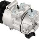 marddpair AC Compressor with Clutch Replacement for Beetle Beetle Cabrio Golf Passat Rabbit CO 4574JC