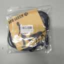 Dog Leash with Hooks Stainless Steel, Water Chew Proof for Medium and Small Dogs 4FT Wire Alloys Camping with Soft Handle(Black 4FT)