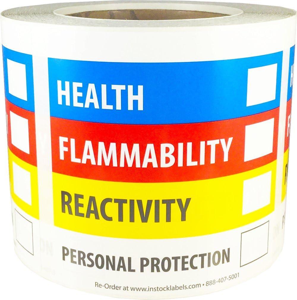 Hazardous Material Identification Label (HMIL) 4 x 4 Inch Square 500 Adhesive Stickers Hazardous Material Identification Label (HMIL) 4 x 4 Inch Square 500 Adhesive Stickers