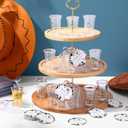 50 Sets Cowboy Baby Shower Favors for Guest A Little Cowboy is on the Way Acrylic Clear Shot Glasses Thank You Cards and Twine Organza Bags for Western Baby Shower Birthday Party Decorations