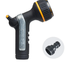 Melnor 65116-AMZ XT Metal 10-Pattern Nozzle with QuickConnect Product Adapter Amazon Bundle, Multi, Heavyweight Thumb Control
