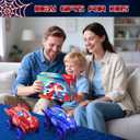 Spider Toys for Boys 4-6, Create A Spider World Road Race Tracks with 2 Cool Spider Cars Toys for Kids Boys, Flexible Train Tracks Set for Age 3 4 5 6 7 8 Year & Up Old Boy Girls Birthday Gifts
