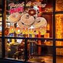 Custom Food Truck Decals Fresh and Hot Mini Donuts Food and Beverage Concession Concession Sign 18 in on Longest Side Design Only