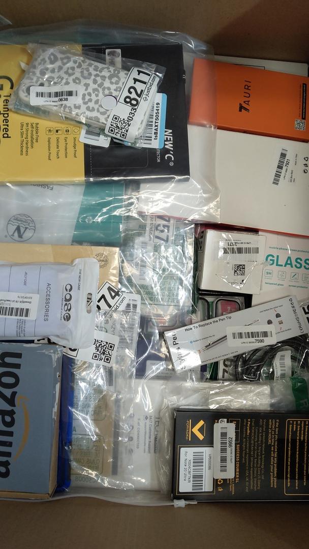 Box of Mixed Accessories for Phone/Watch/iPad/Tablet, Retail is Estimated