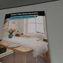 Table Runner, Thanksgiving Modern Small White Fur Table Runners for Party Birthday Christmas Friendsgiving Wedding Dinning Table, Decorative Rug Luxury Faux Fur Runner for Table(11.8x47.2inch)