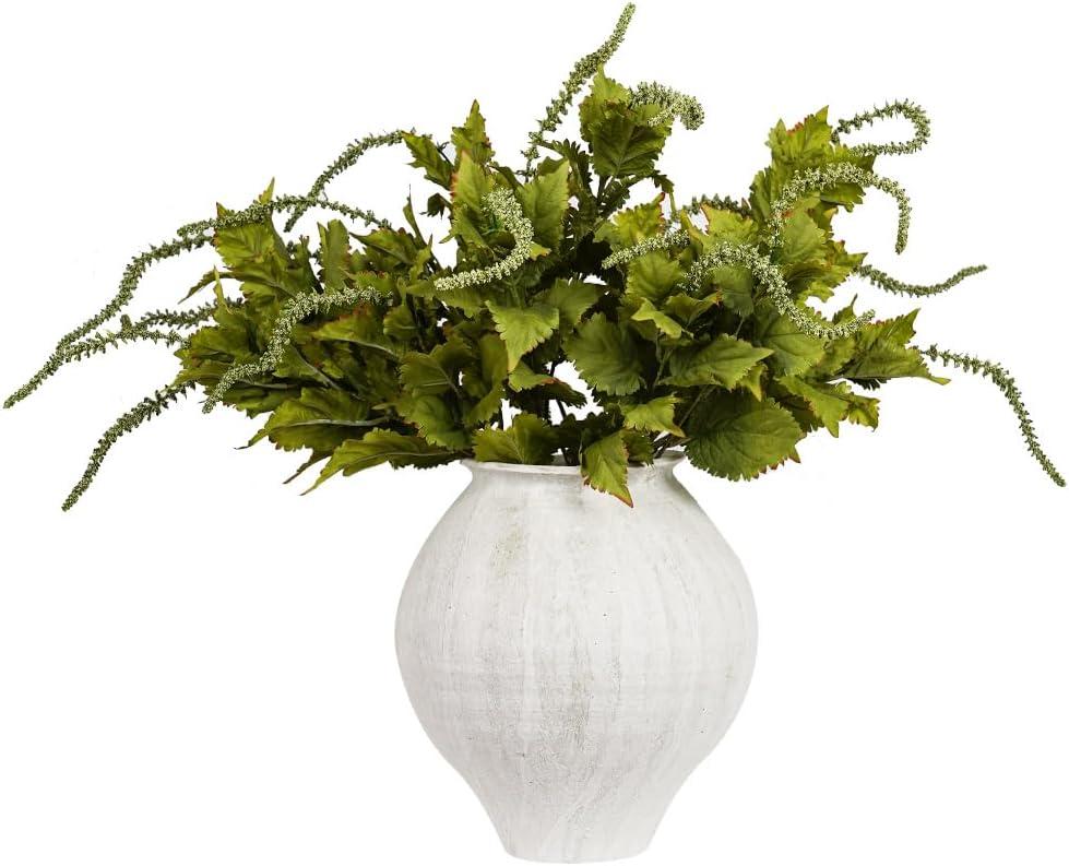 Melorca&Guilla Artificial Plants,6Pcs 33inch Faux Greenery Stems,Faux Branches for Vase, Artificial Plants Branches Vase Filler for Kitchen Office Shop Home Dcor