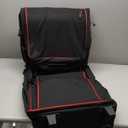 BOSSTIN 88 Key Keyboard Case with Wheels, Inner Size: 52.5"x 15"x 7", Waterproof Padded Rolling Gig Bag Keyboard Piano Case for 88 Key Piano Keyboard (Red)