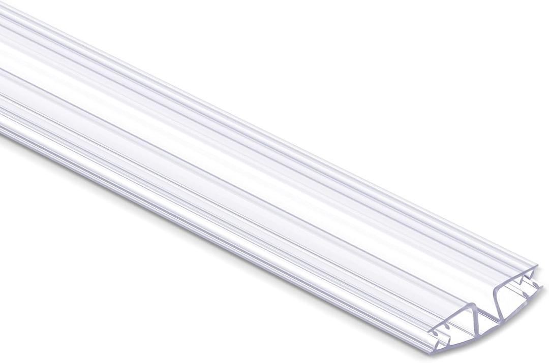 1 Pack Living Hinge for Golf Cart Windshield Piano Drum Shield Cuttable Clear PVC Living Hinge (72 Inch)