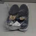 BEJINASH Men’s Slip-on Walking Shoes, Lightweight Breathable Go Walk Shoes with Arch Support,Comfortable Casual Loafers Shoes Navy 10